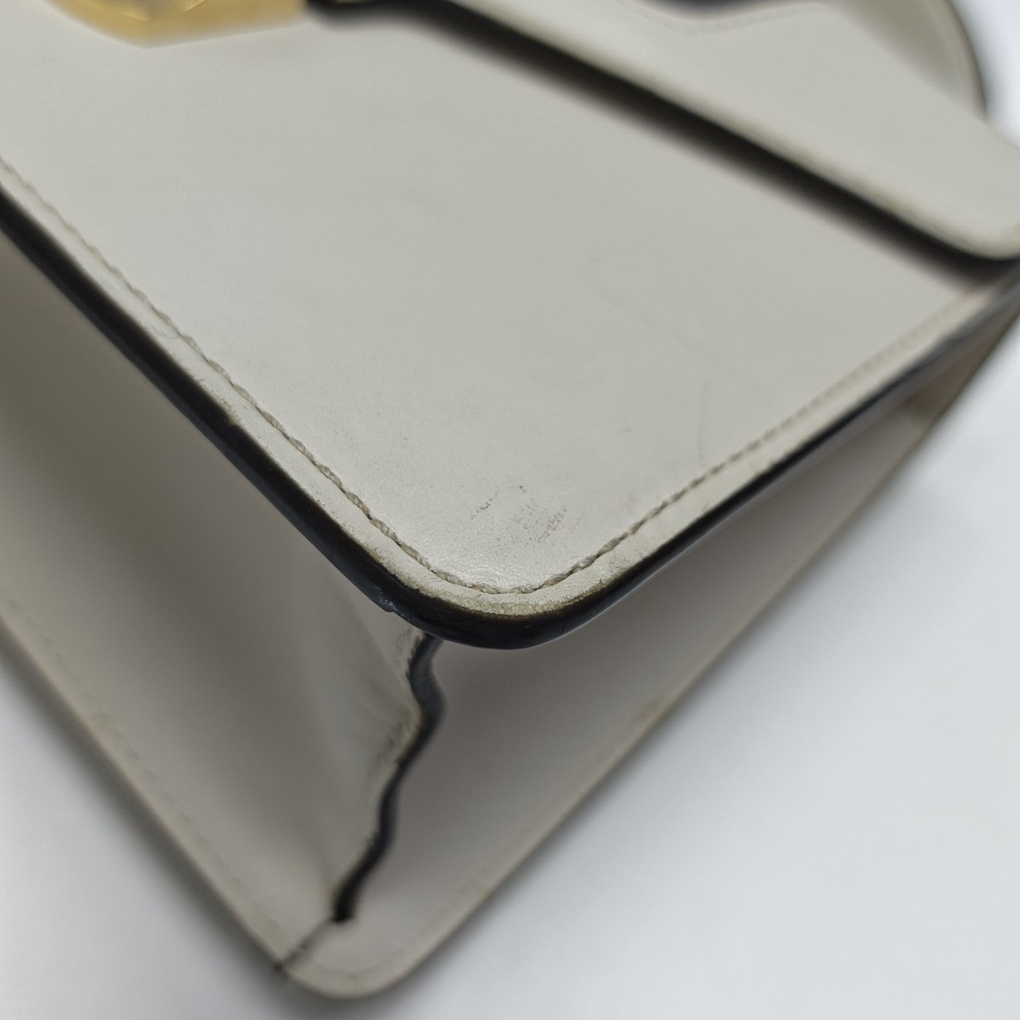 Sylvie Mini Calfskin White