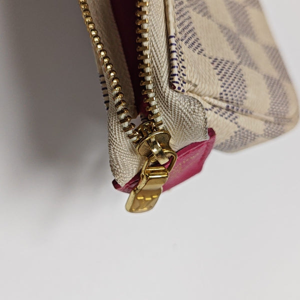 ACCESSOIRES Mini Damier Azur Coated Canvas White