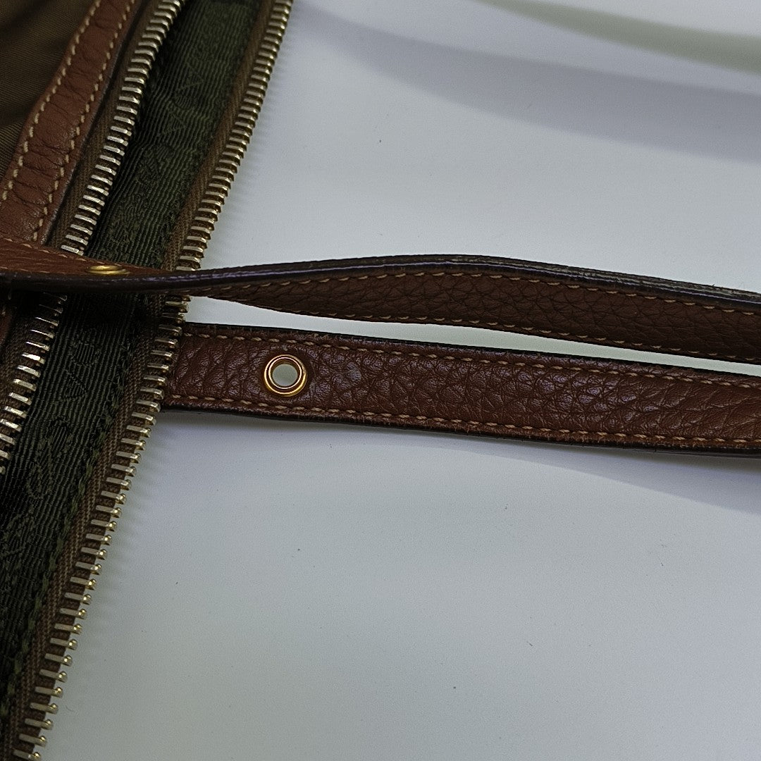 Nylon Shoulder Bag Green