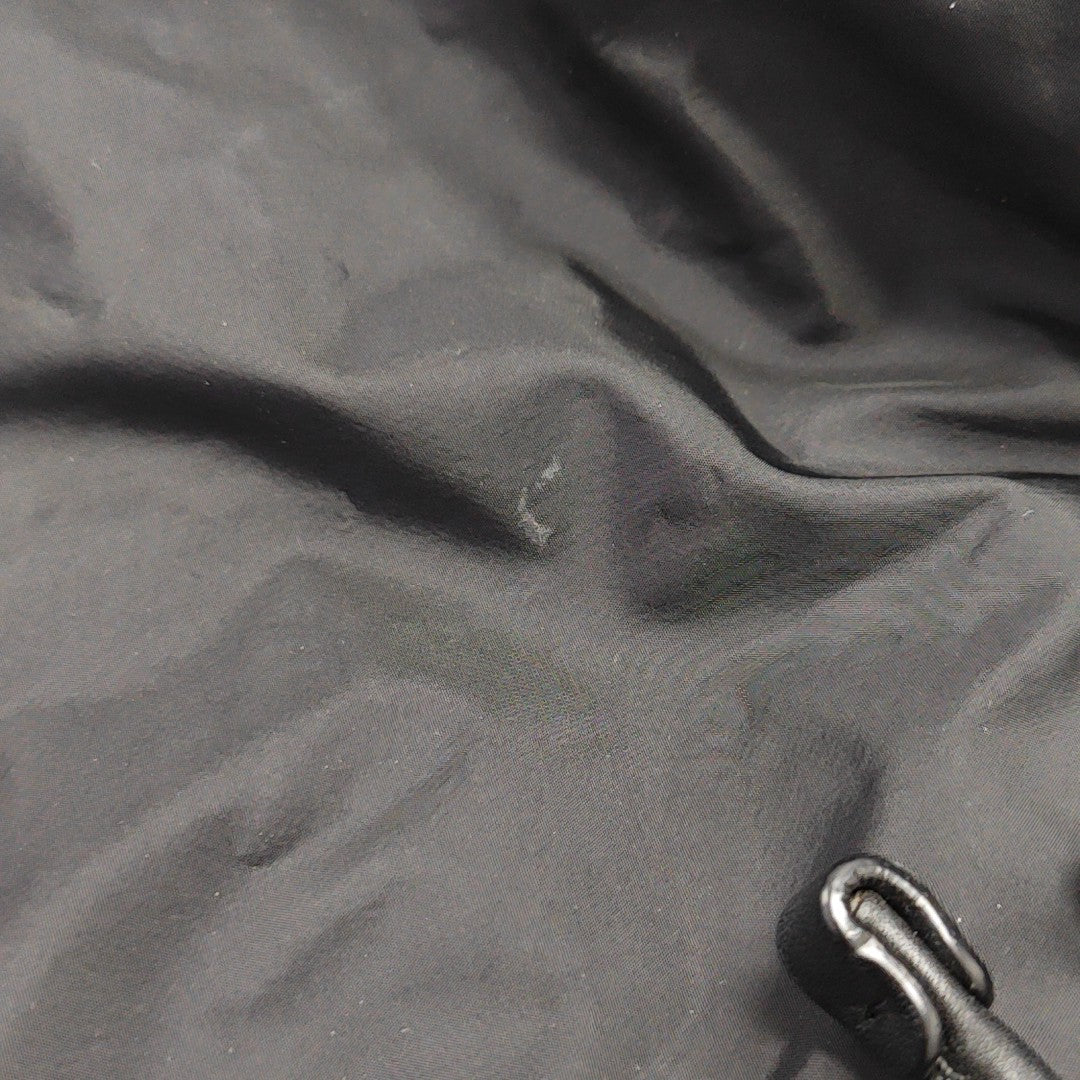 Nylon Top Handle Bag Black