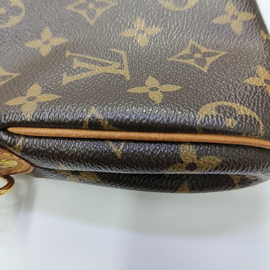 EVA Monogram Coated Canvas Brown