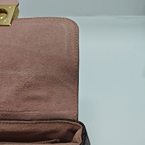 LOCKY BB Monogram Coated Canvas Pink