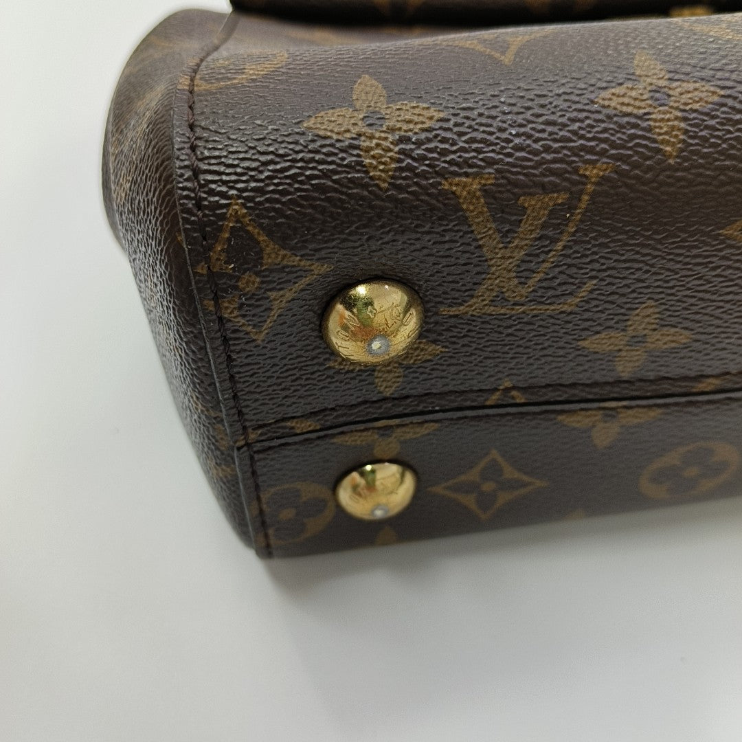 CLUNY PM Monogram Coated Canvas Brown