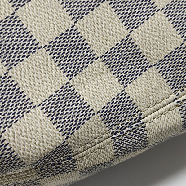 SALINA PM Damier Azur Coated Canvas White