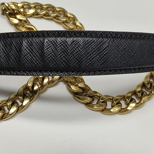 Sidonie Saffiano Calfskin Black