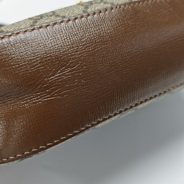 Horsebit 1955 Small Coated Canvas Beige