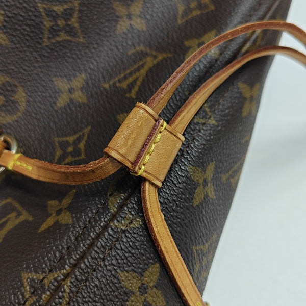 NEVERFULL MM Monogram Coated Canvas Brown