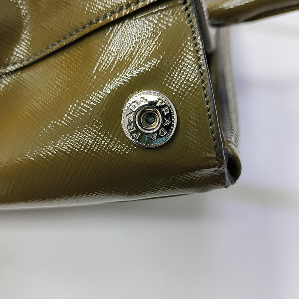 Saffiano Calfskin Tote Bag Large Green