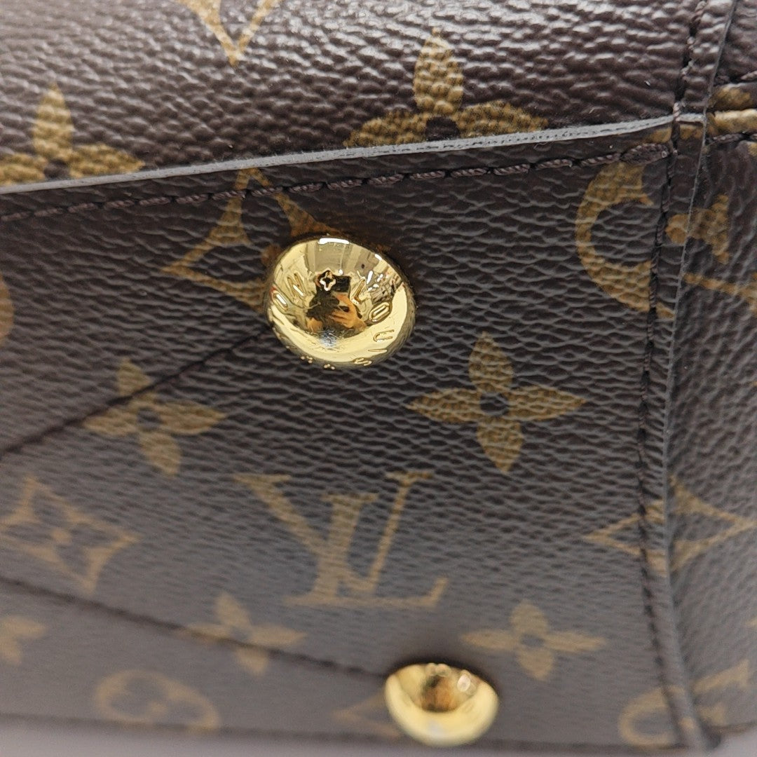 MONTAIGNE Monogram Coated Canvas Brown