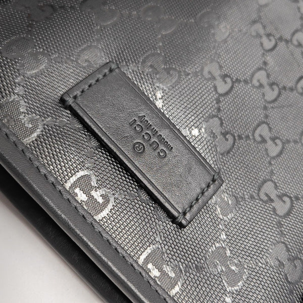 GG Imprime Monogram Coated Canvas Gray