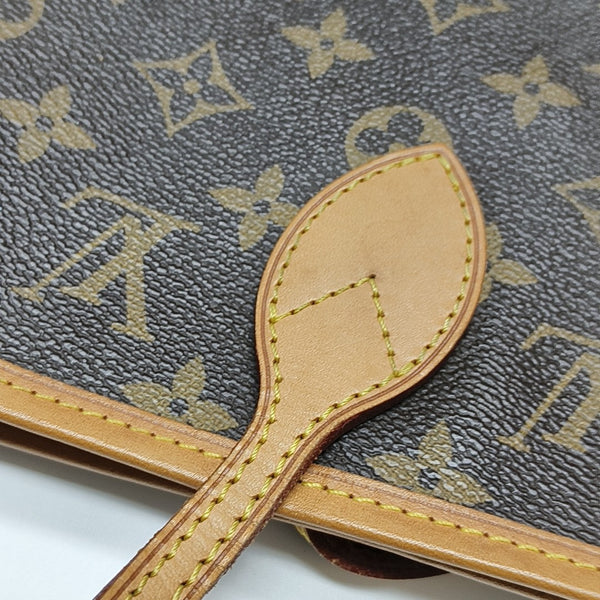 NEVERFULL MM Monogram Coated Canvas Brown