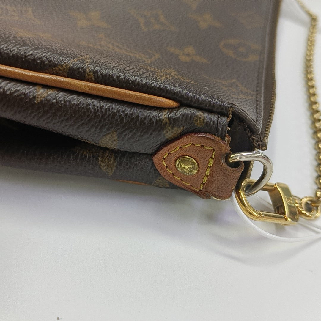 EVA Monogram Coated Canvas Brown