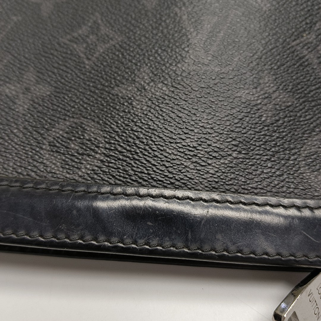 Pochette Voyag MM Monogram Coated Canvas Black