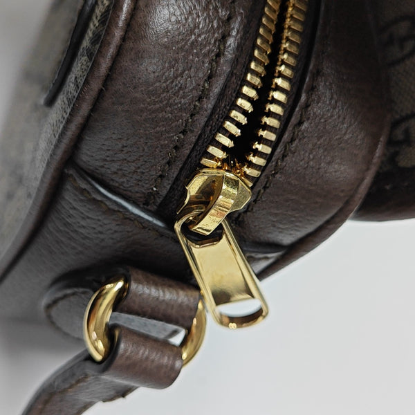 Monogram Coated Canvas Shoulder Bag Mini Beige