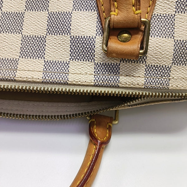 SPEEDY 30 Damier Azur Coated Canvas White