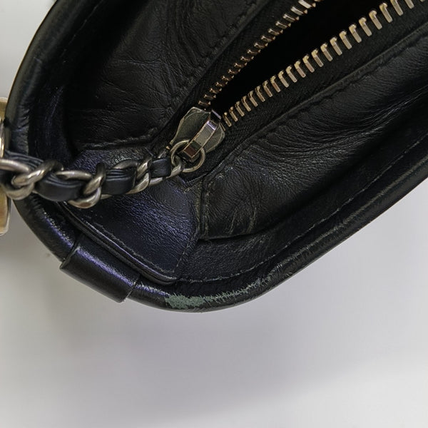 GABRIELLE Small Quilted Calfskin Black
