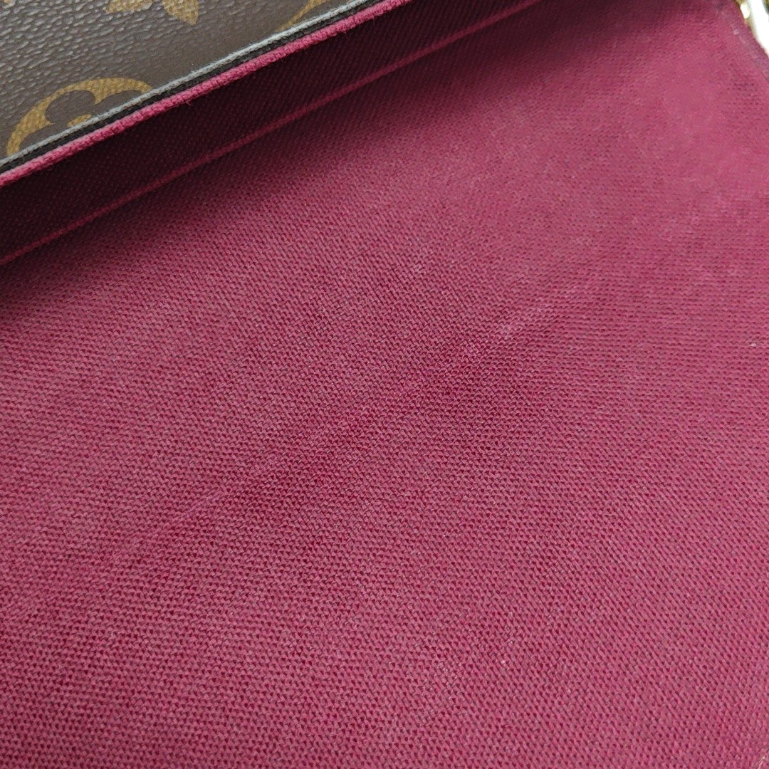 FÉLICIE Monogram Coated Canvas Brown