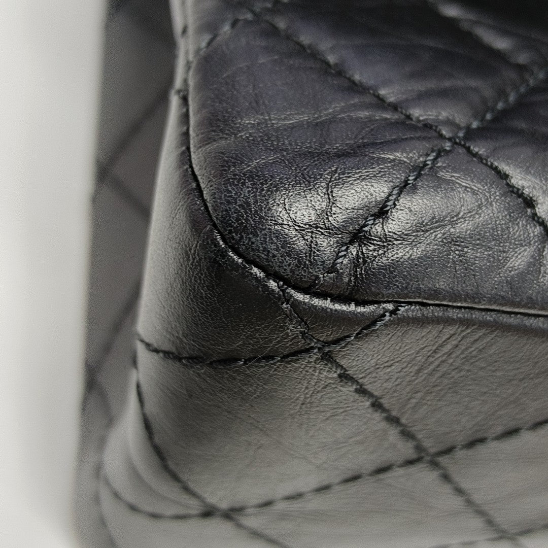 2.55 227 (jumbo) Quilted Calfskin Black