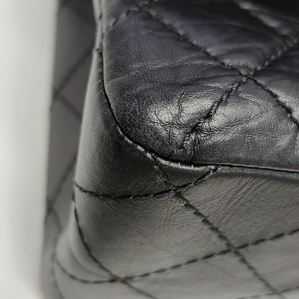 2.55 227 (jumbo) Quilted Calfskin Black