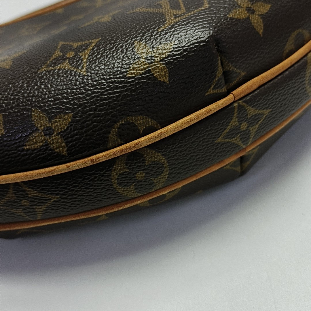 CROISSANT PM Monogram Coated Canvas Brown