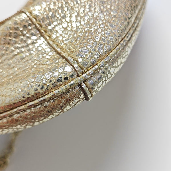 Special Material Shoulder Bag Gold