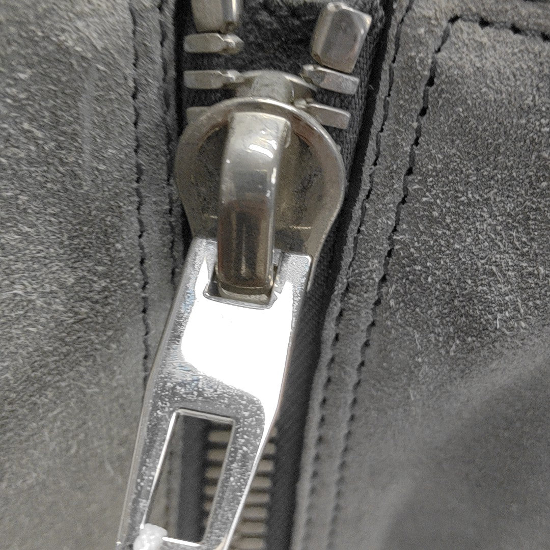Suede Tote Bag Gray