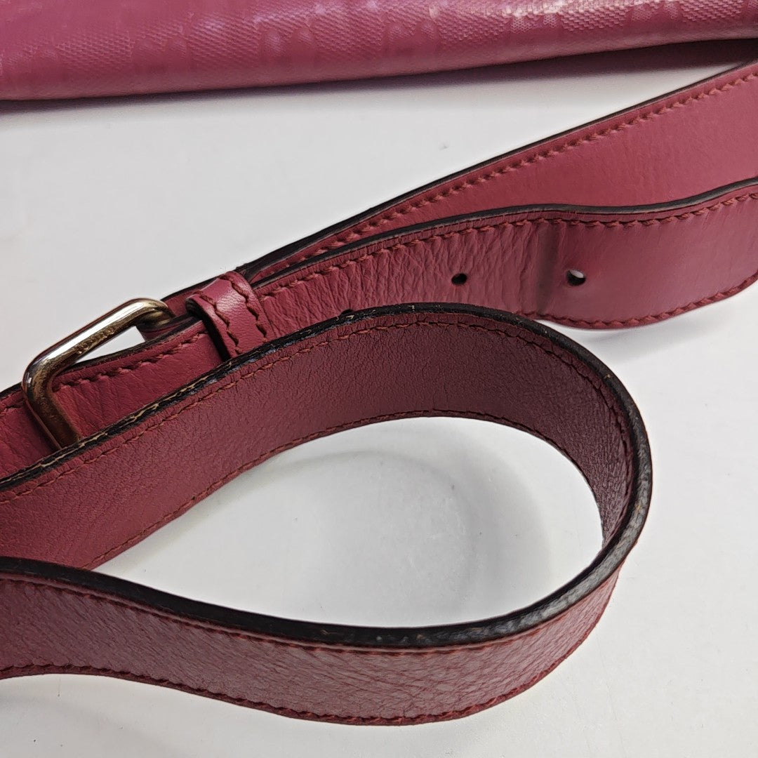 Monogram Coated Canvas Red