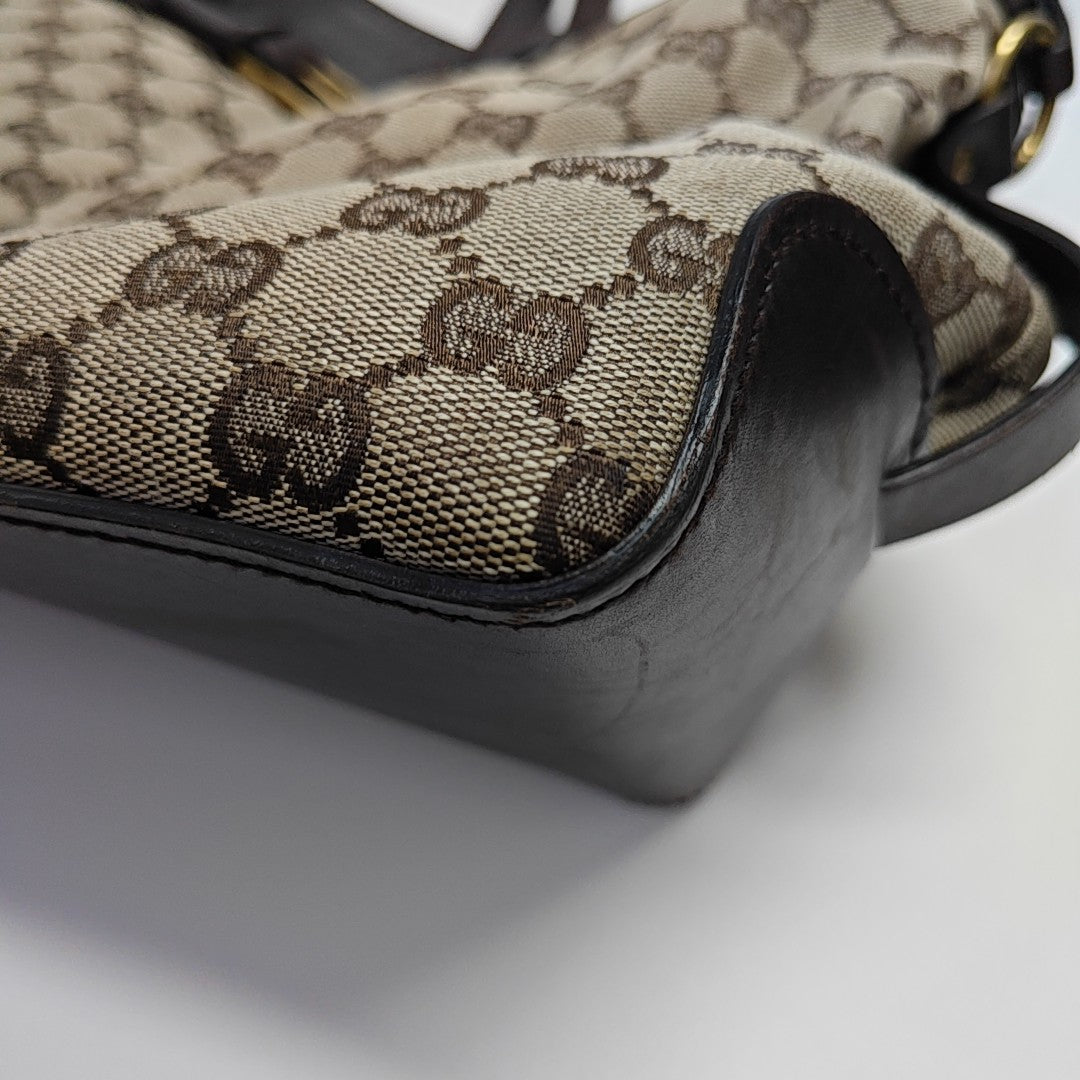 Monogram Canvas Tote Bag Brown