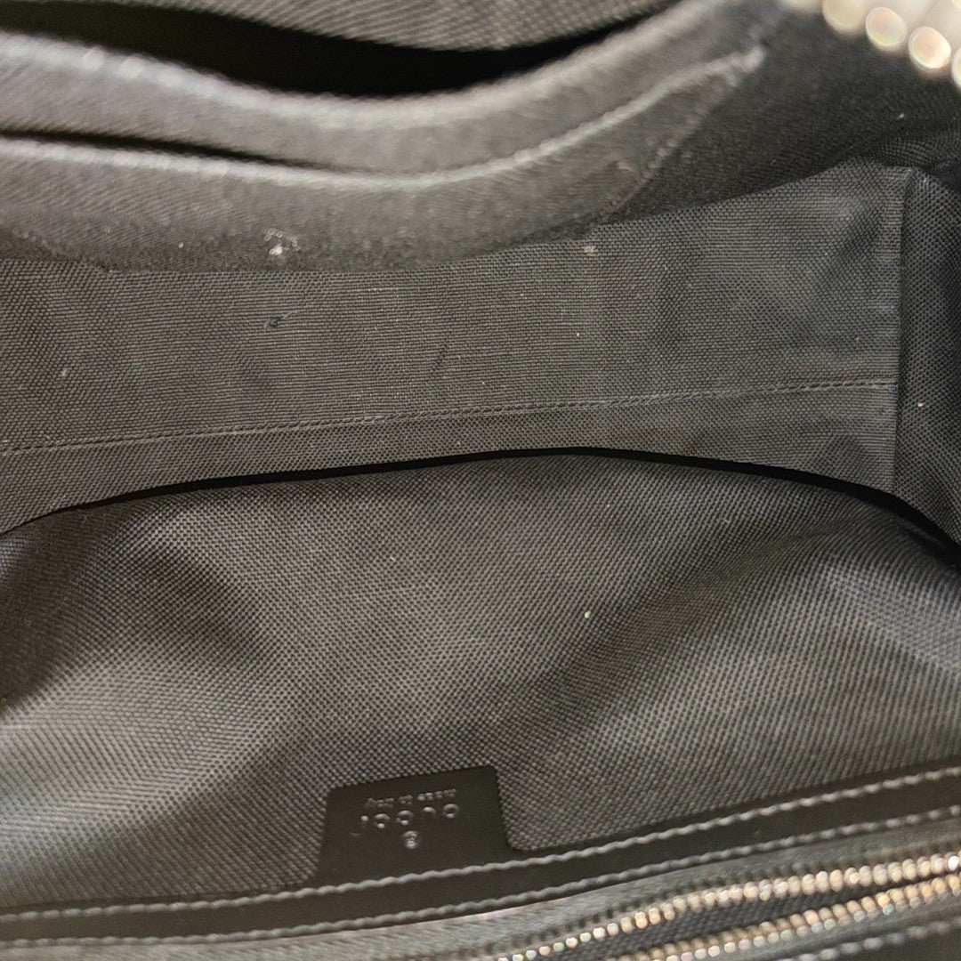Monogram Coated Canvas Tote Bag Medium Black