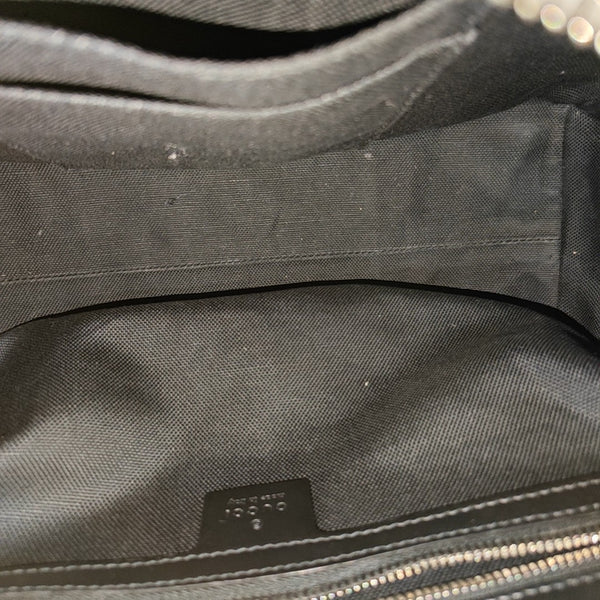 Monogram Coated Canvas Tote Bag Medium Black