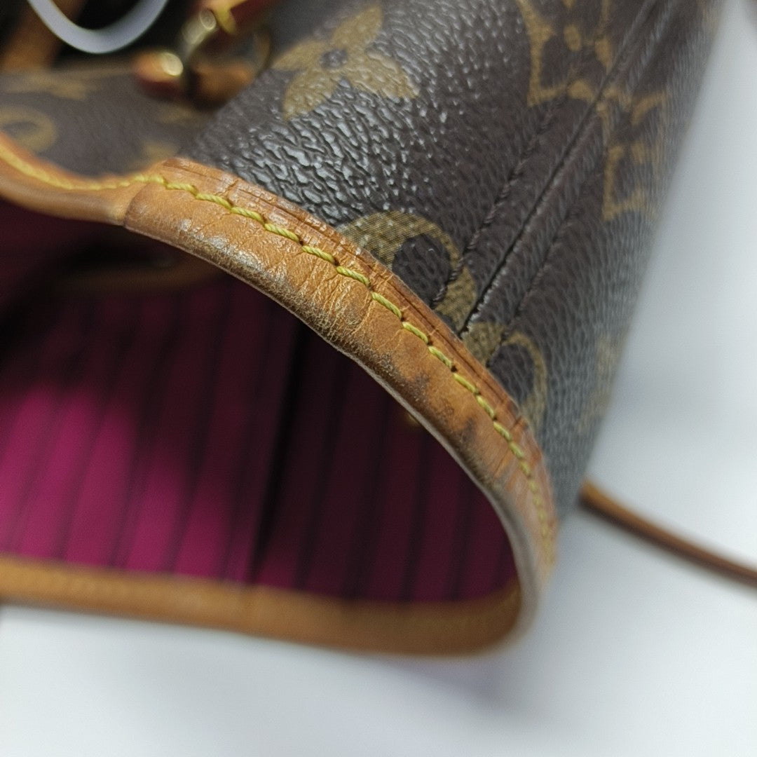 NEVERFULL GM Monogram Coated Canvas Brown