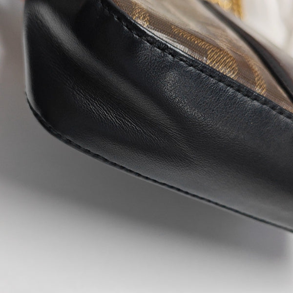 Double F Small Coated Canvas Brown