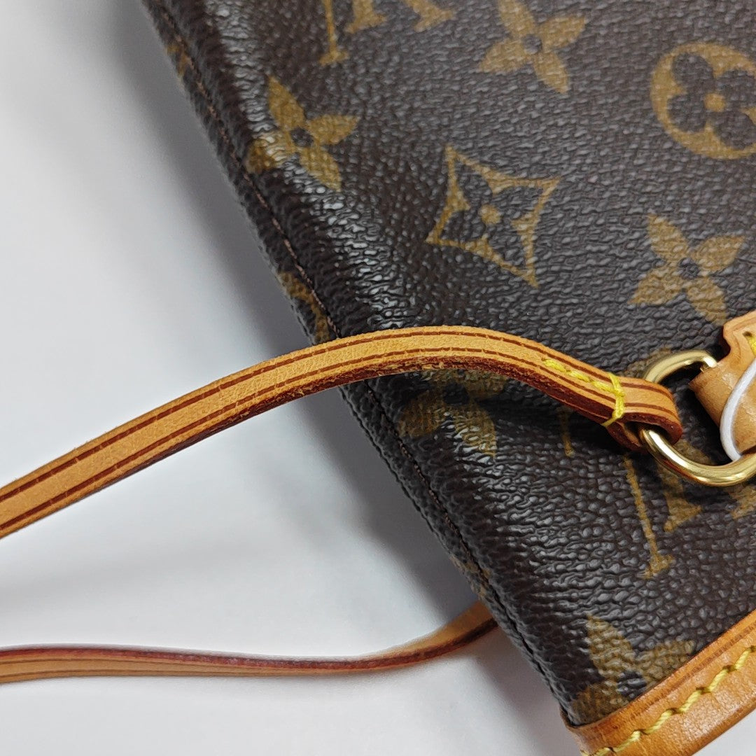 NEVERFULL PM Monogram Coated Canvas Brown