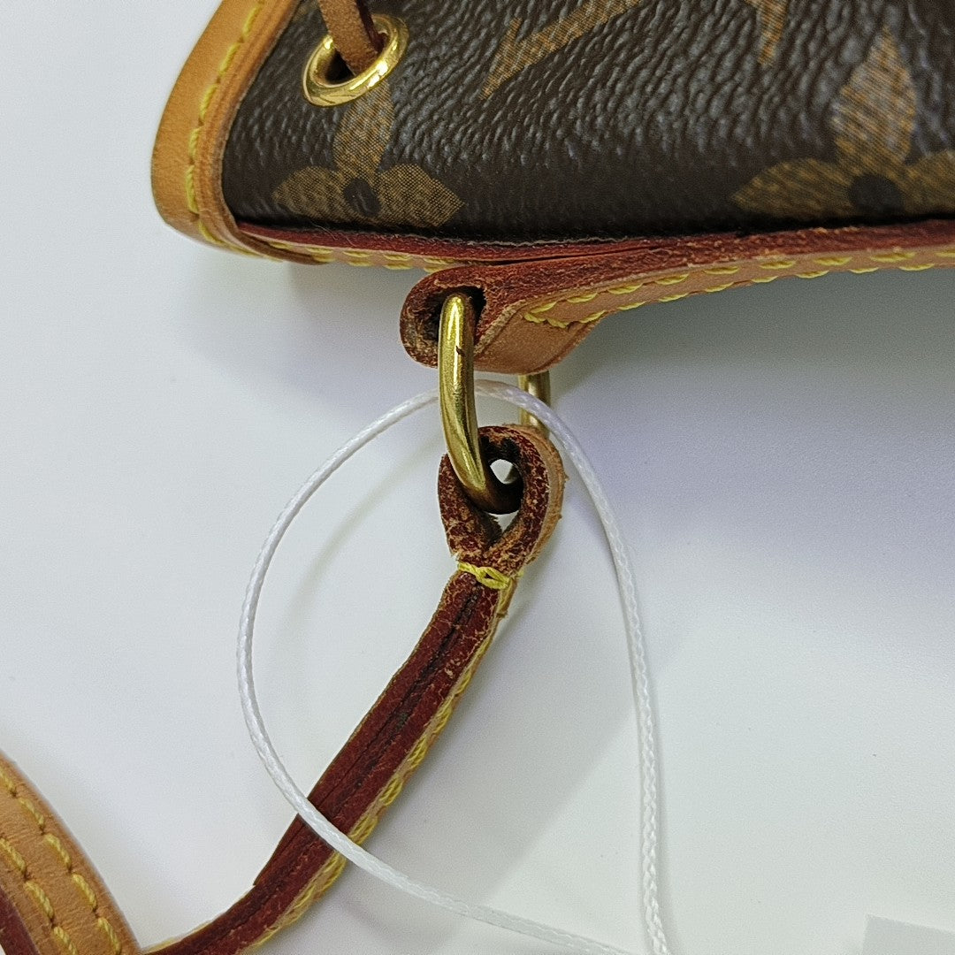 NÉONOÉ Nano Monogram Coated Canvas Brown