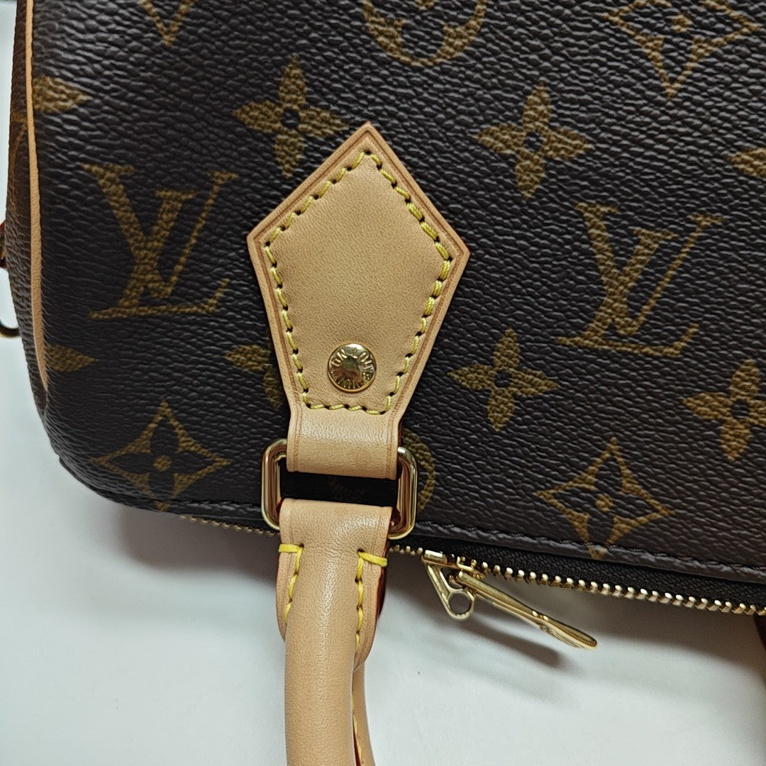 SPEEDY 20 Monogram Coated Canvas Brown