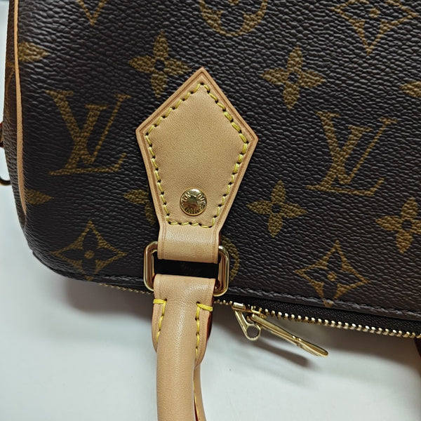 SPEEDY 20 Monogram Coated Canvas Brown