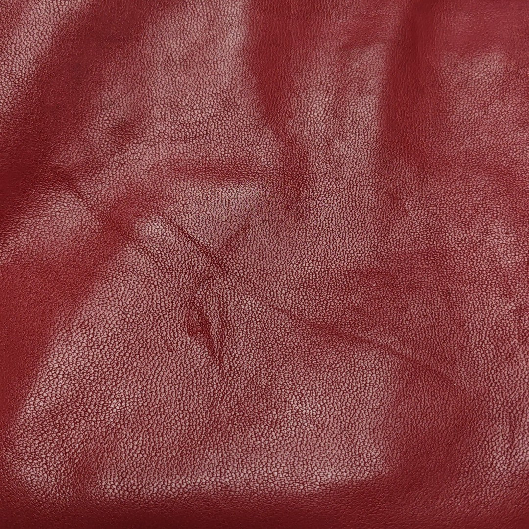 Lambskin Clutch Red