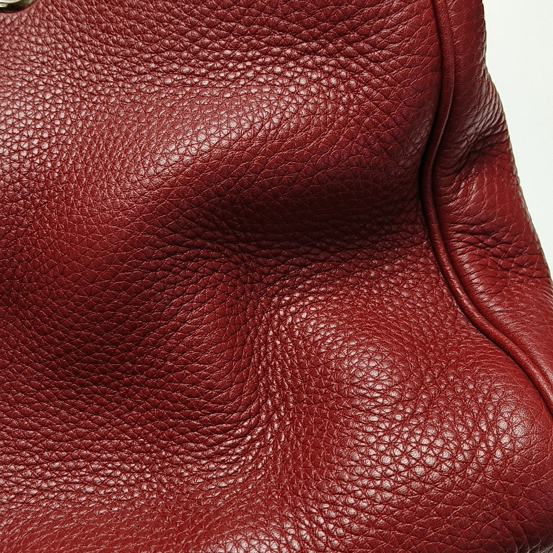 Bamboo 1947 Medium Calfskin Red