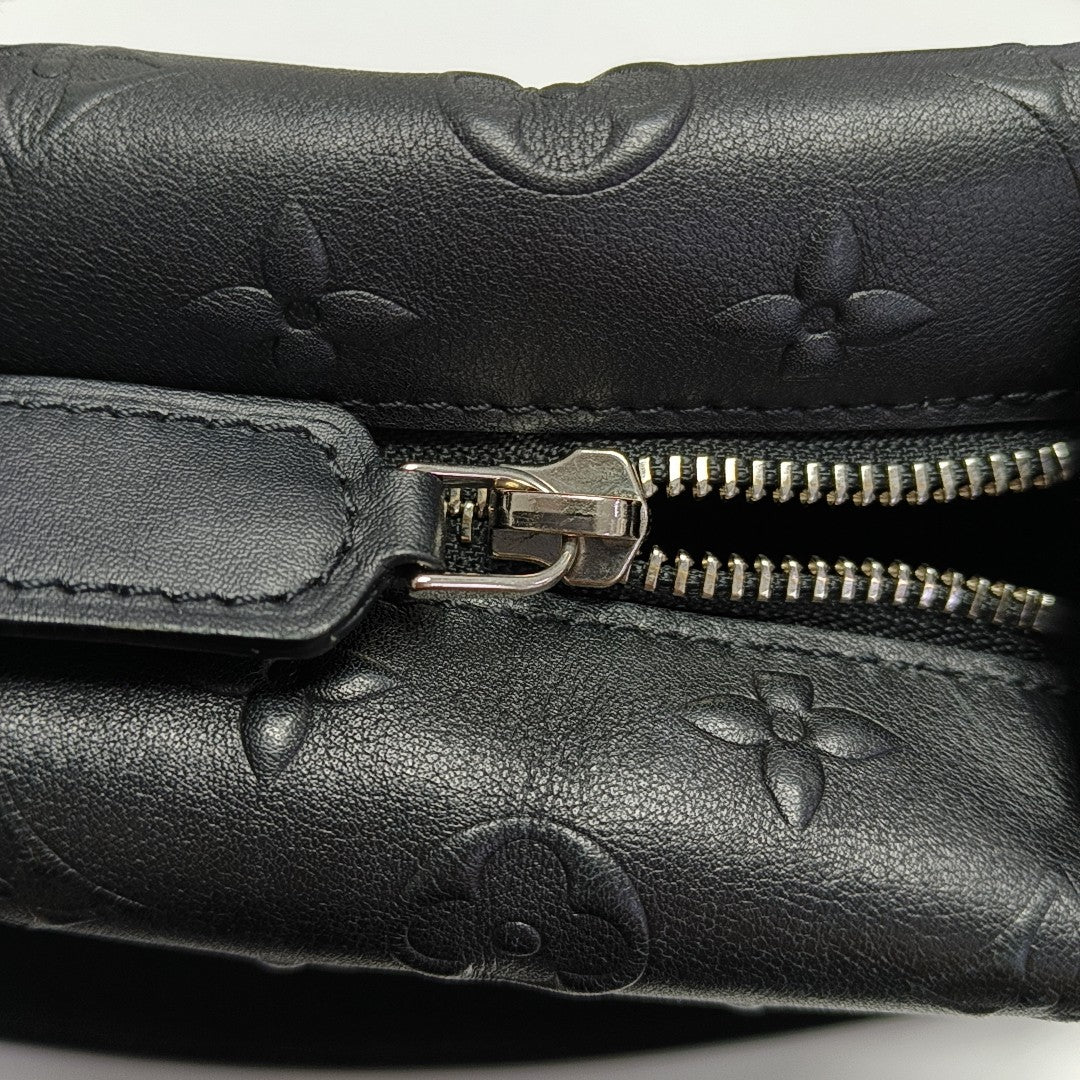 SIDE TRUNK MM Monogram Calfskin Black