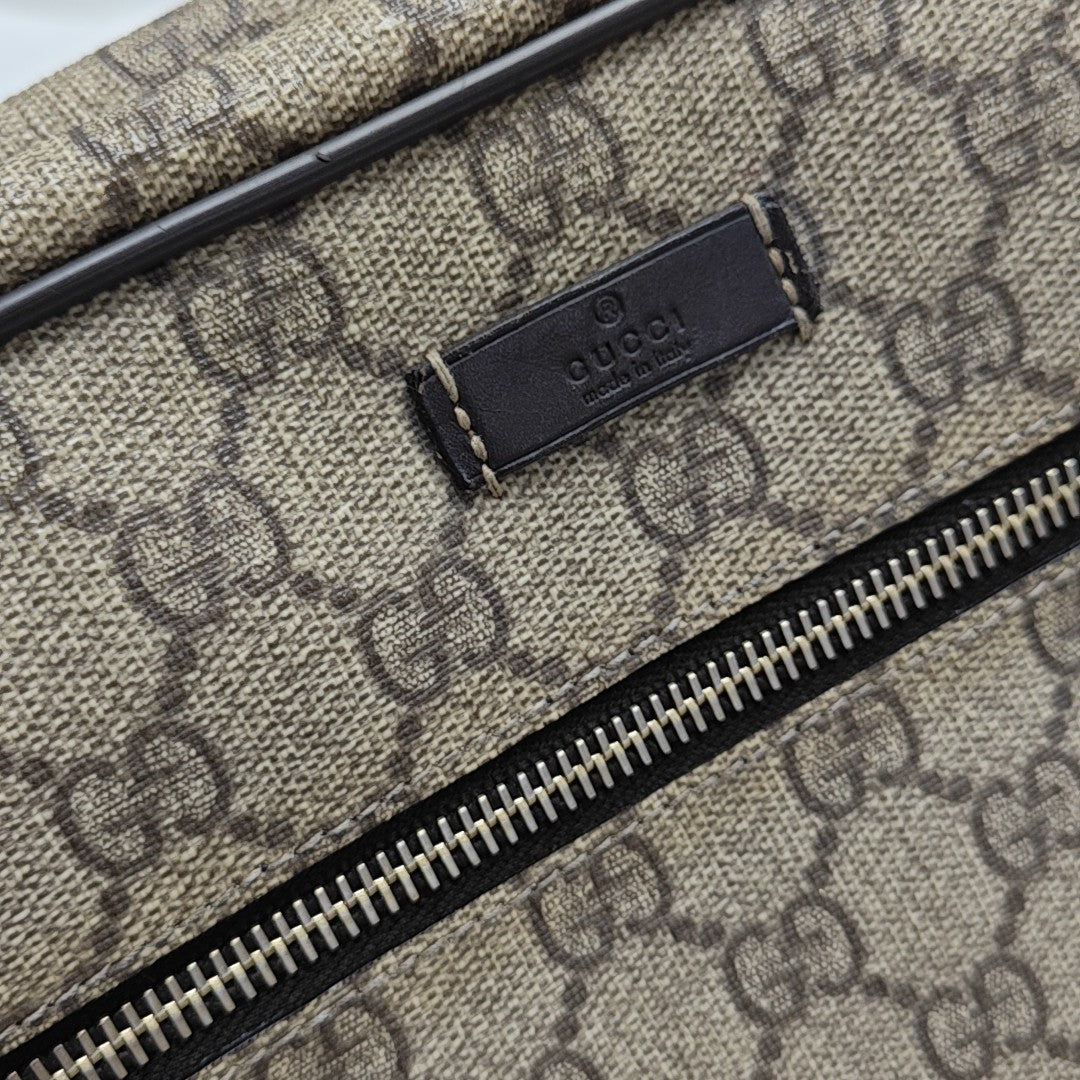 GG Supreme Monogram Coated Canvas Brown