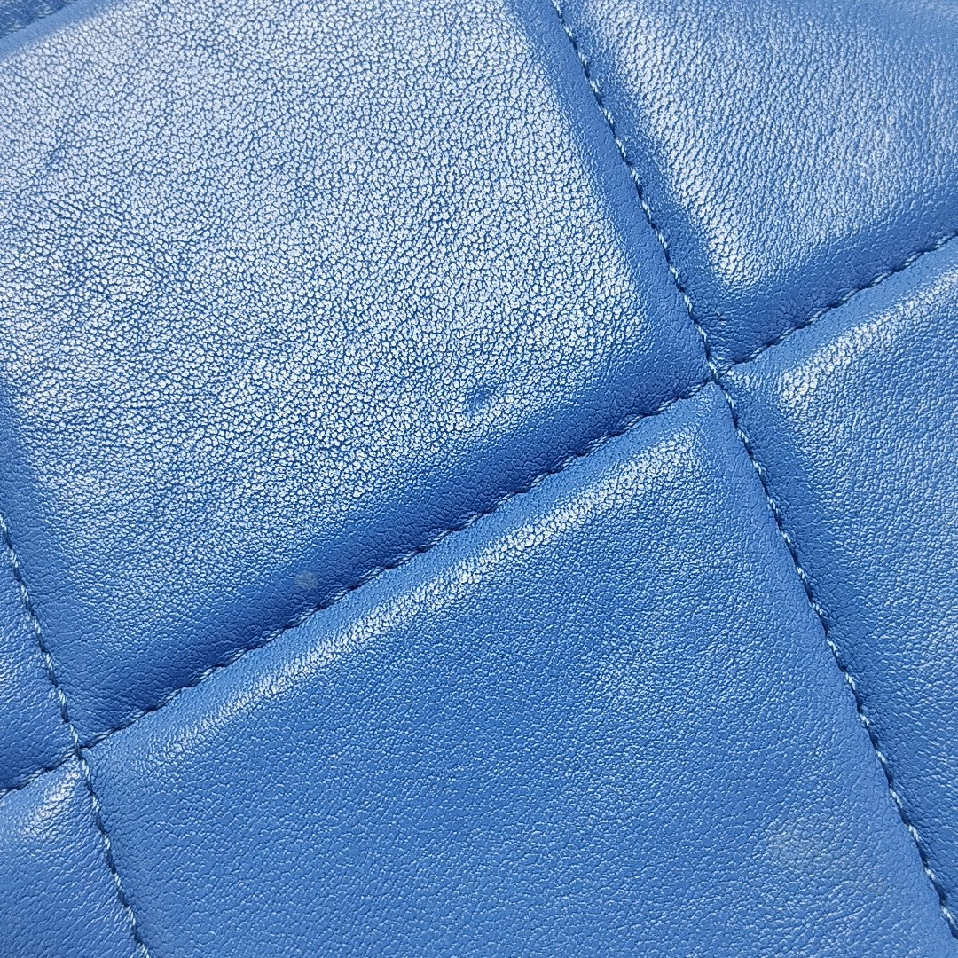 CHANEL 19 WOC Quilted Lambskin Blue