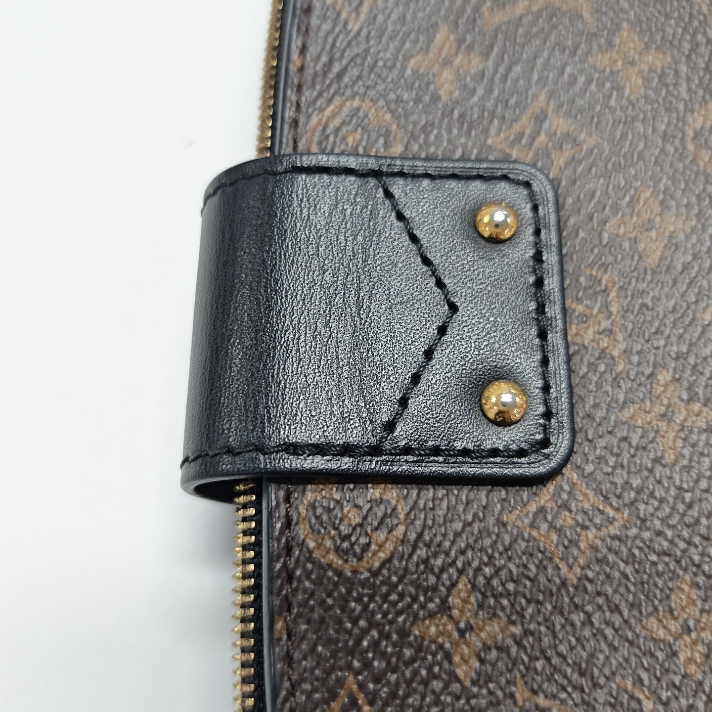 TRUNK Monogram Coated Canvas Brown