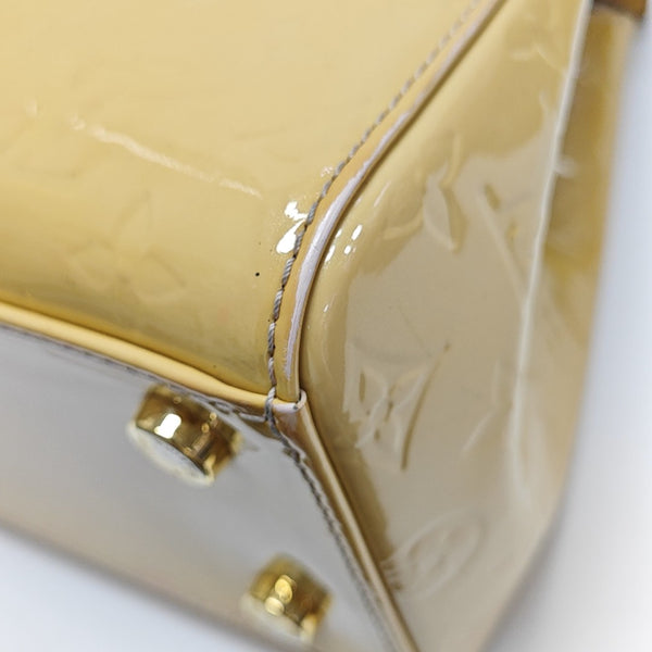 BREA MM Monogram Patent Leather Yellow