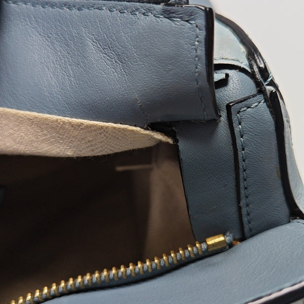 Puzzle Medium Calfskin Blue