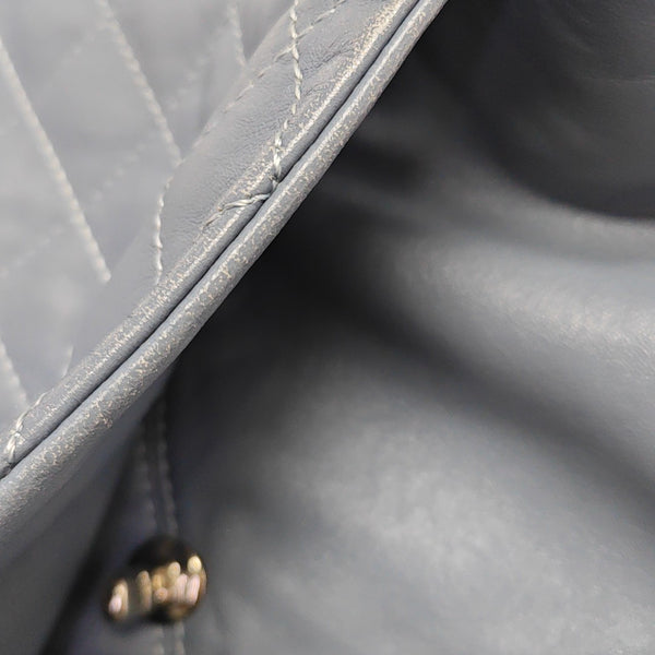 Quilted Lambskin Shoulder Bag Blue