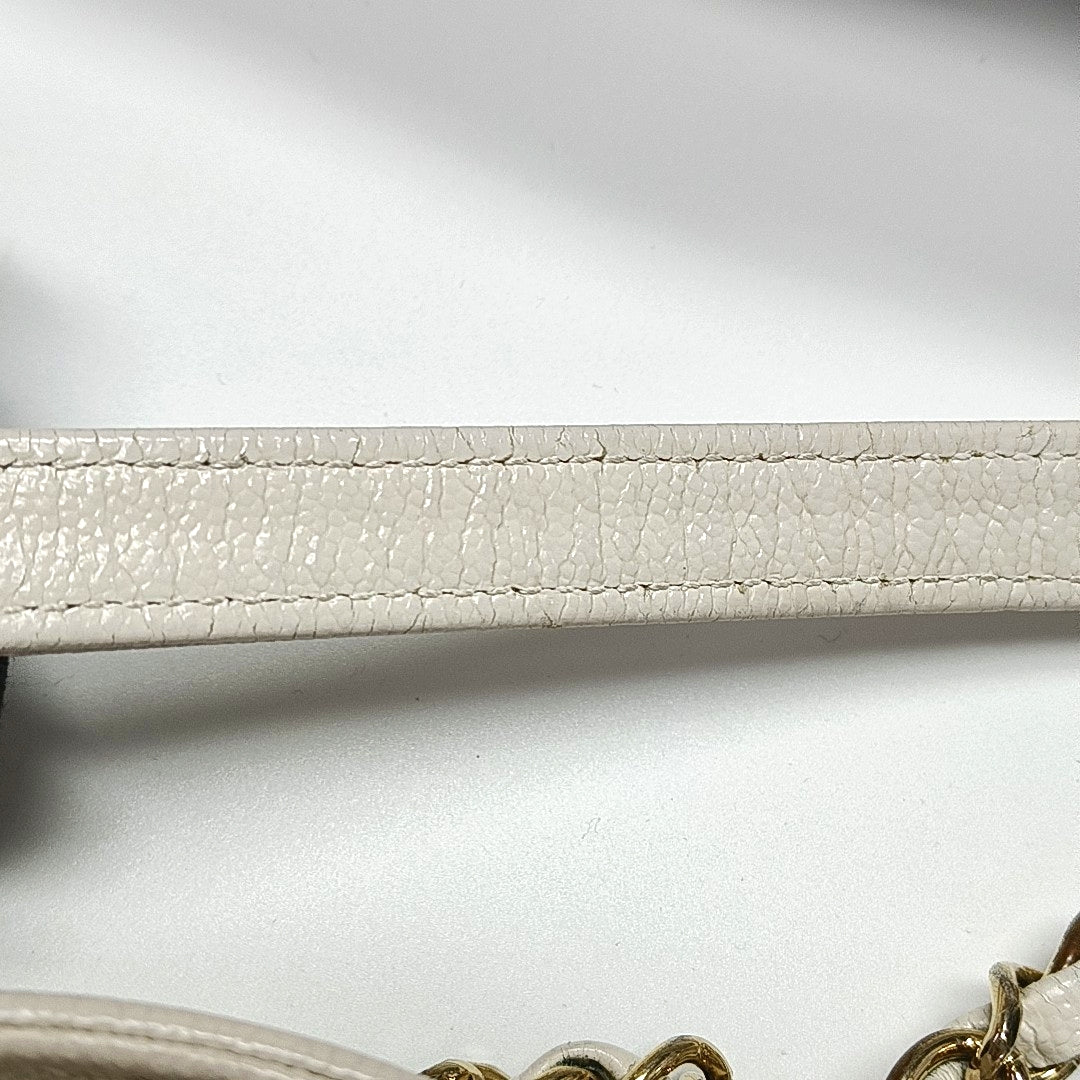Grained Calfskin White
