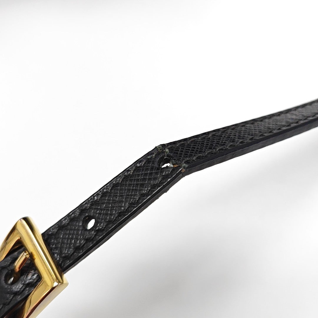 Galleria Super Mini Saffiano Calfskin Black