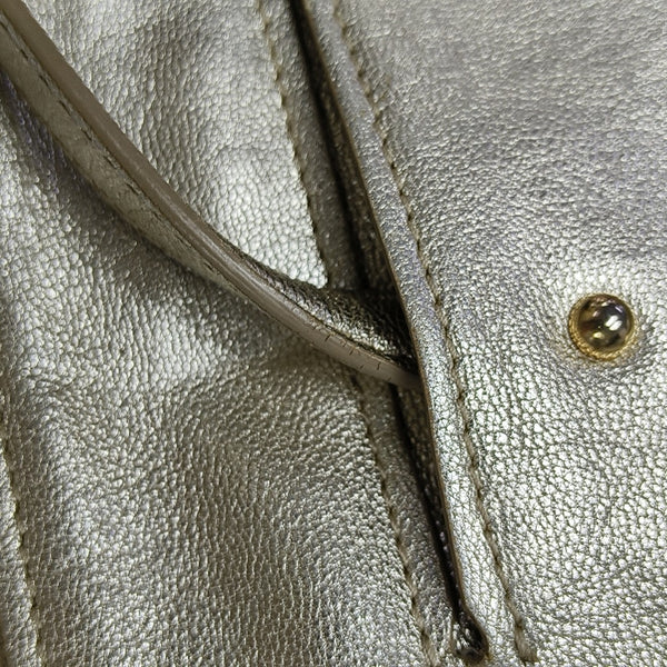 Calfskin Shoulder Bag Beige