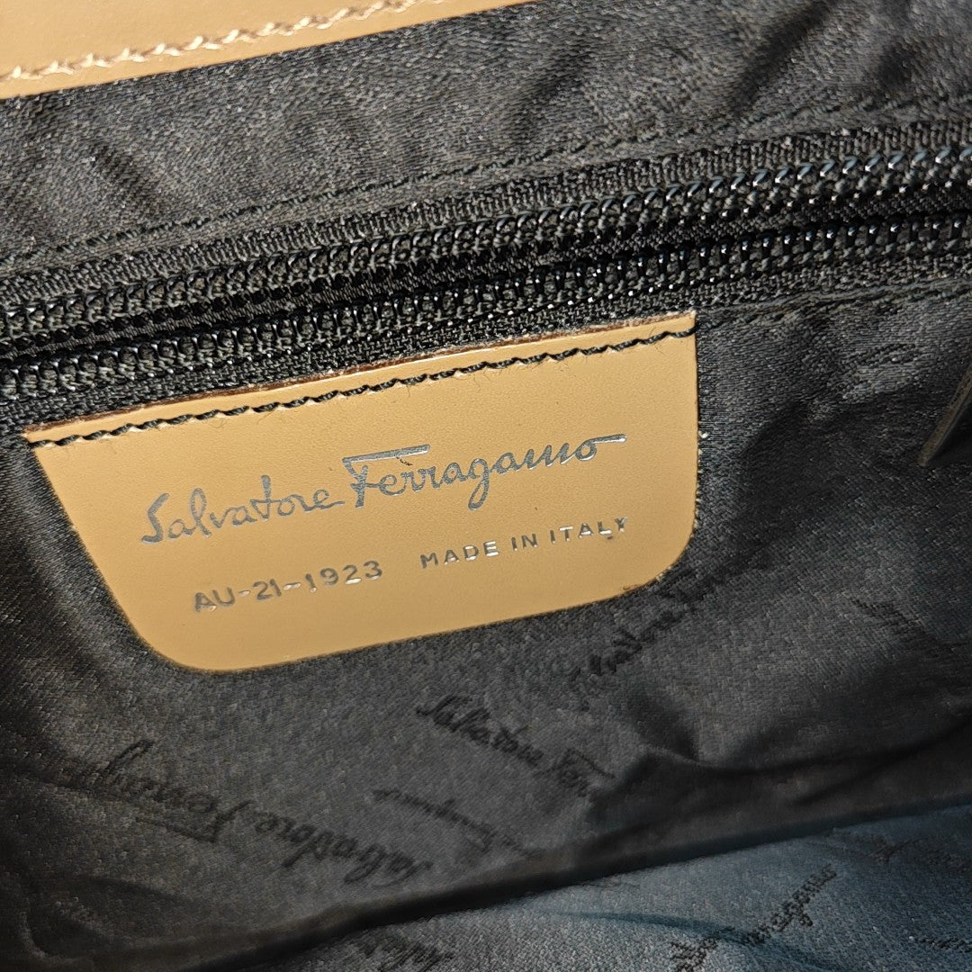 Calfskin Shoulder Bag Beige
