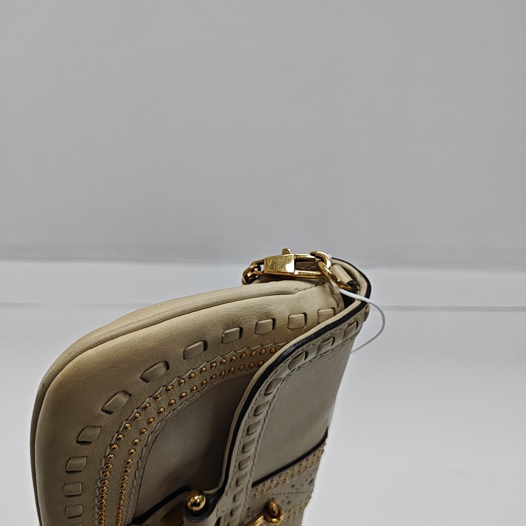 Snaffle Bit Calfskin White